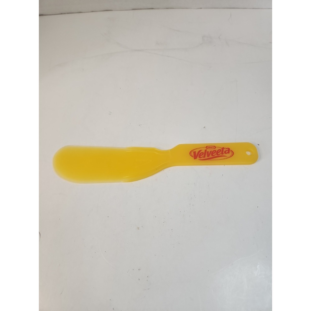Vintage 1980s Kraft Velveeta Cheese Spreader Knife Slicer Promo Plastic Yellow